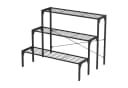 COSTWAY Pflanzentreppe 3-stufig Metall Blumentreppe Schwarz Bild 2