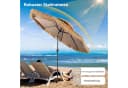 COSTWAY Sonnenschirm Tiki-Stil 285 cm neigbar mit Kurbel Bild 3