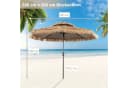 COSTWAY Sonnenschirm Tiki-Stil 285 cm neigbar mit Kurbel Bild 5