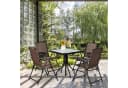 KOMFOTTEU Klappstuhl Terrassenstühle 4er Set mit verstellbarer Rückenlehne Bild 4