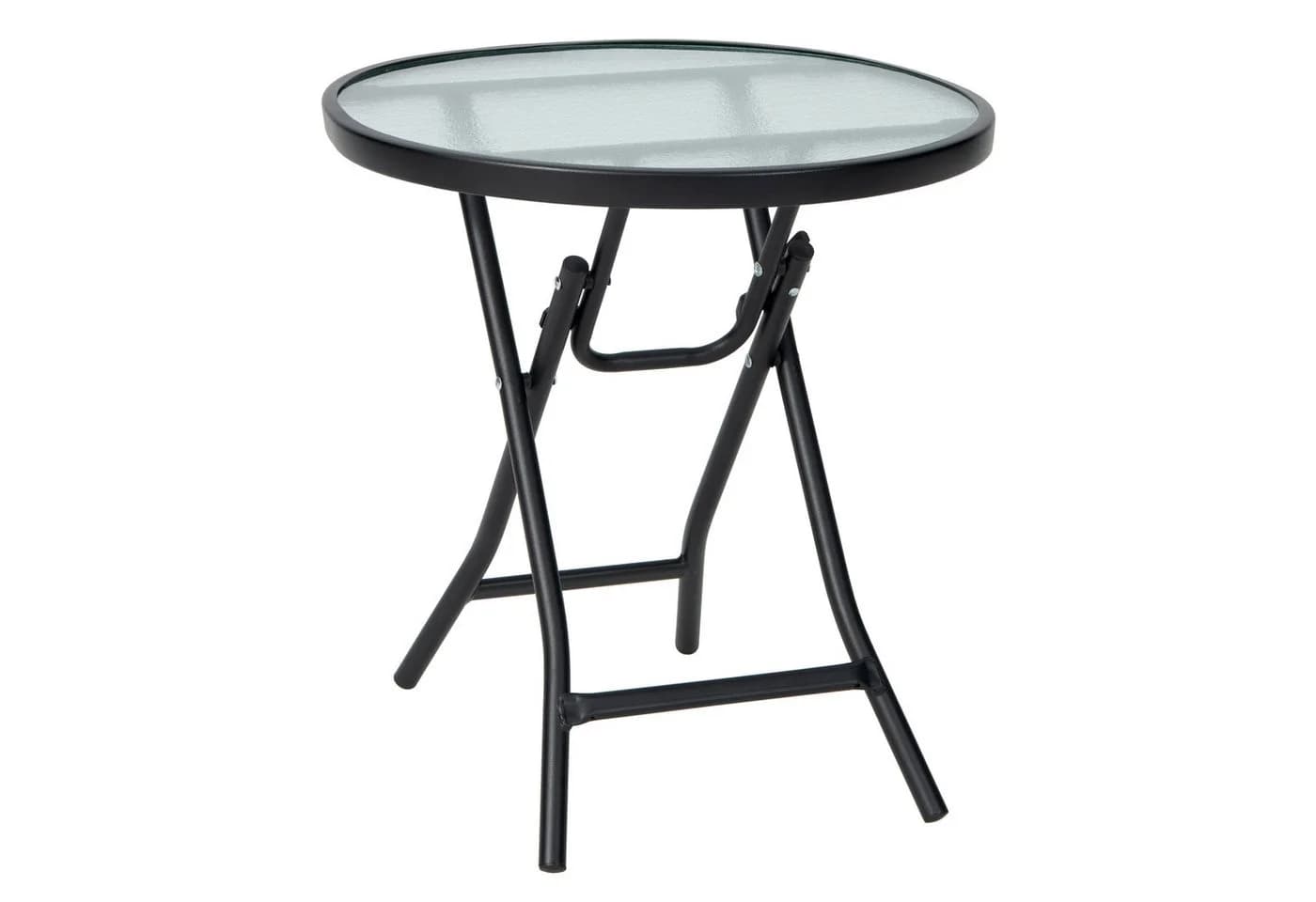 COSTWAY Bistrotisch Gartentisch Rund 46 cm Gehärtetes Glas - Bild 2