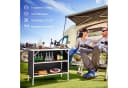 COSTWAY Campingtisch Klapptisch mit Stauraum braun Aluminium Bild 1