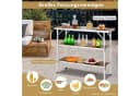 COSTWAY Campingtisch Klapptisch mit Stauraum braun Aluminium Bild 4