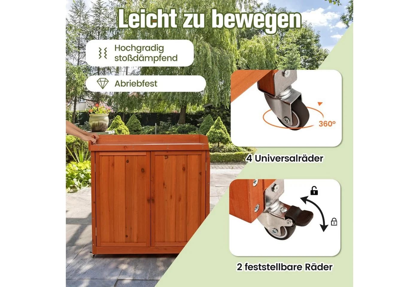 COSTWAY Geräteschrank mit Rollen - Bild 5