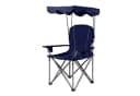 COSTWAY Campingstuhl mit Sonnendach & Tragtasche Blau Bild 2