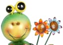 Denk Gartenstecker Frosch Franz Grün Bunt Bild 3