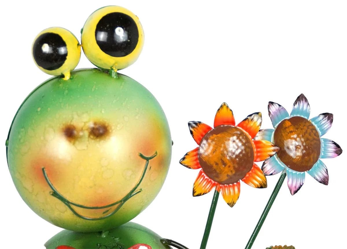Denk Gartenstecker Frosch Franz Grün Bunt - Bild 3