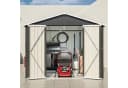 GIHAUVIA Gartenhaus Metall Gerätehaus Schwarz mit Pultdach Bild 2