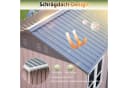 GIHAUVIA Gerätehaus Metall 184x182x191cm mit Fenster & Flügeltür Bild 3
