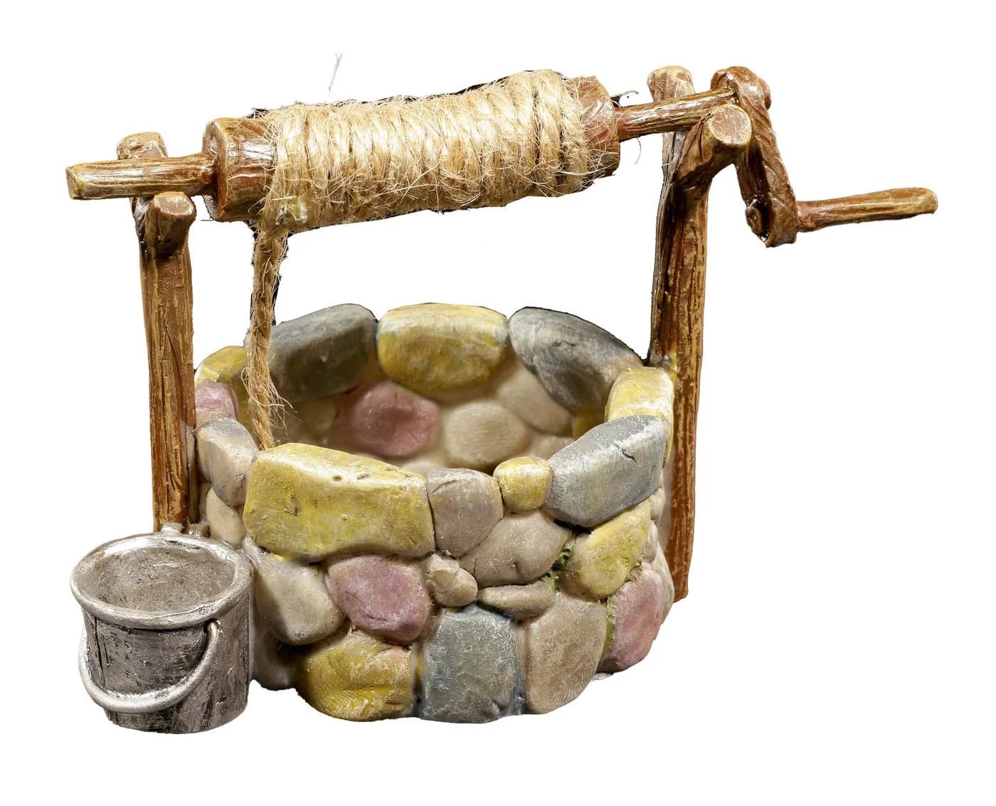 Figuren Shop GmbH Kleiner Elfen Wunschbrunnen Bunt Gartendekoration - Bild 2