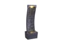 Teamson Home Gartenbrunnen Polyresin Schwarz mit LED-Beleuchtung Bild 2