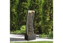 Teamson Home Gartenbrunnen Polyresin Schwarz mit LED-Beleuchtung Bild 3