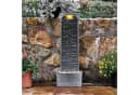 Teamson Home Gartenbrunnen Polyresin Schwarz mit LED-Beleuchtung Bild 4