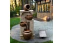 Teamson Home Gartenbrunnen Solarbrunnen LED Polyresin Braun 72 cm Bild 3