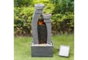 Teamson Home Gartenbrunnen Solarbrunnen 3 Ebenen Polyresin Grau 76 cm Bild 1