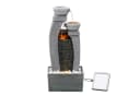 Teamson Home Gartenbrunnen Solarbrunnen 3 Ebenen Polyresin Grau 76 cm Bild 2