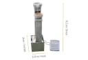 Teamson Home Gartenbrunnen Solarbrunnen 3 Ebenen Polyresin Grau 76 cm Bild 4