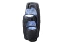 Teamson Home 3-stufiger Gartenbrunnen mit LED Schwarz Polyresin Bild 2