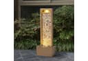 Teamson Home Hoher Gartenbrunnen LED Muschel-Design Braun Bild 1
