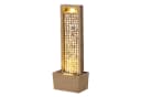 Teamson Home Hoher Gartenbrunnen LED Muschel-Design Braun Bild 2