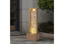 Teamson Home Hoher Gartenbrunnen LED Muschel-Design Braun Bild 3