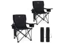 TIMBER RIDGE Campingstuhl Faltbarer Stuhl 200kg Belastbar, 600D Polyester, Höhenverstellbare Armlehnen Bild 2