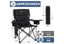 TIMBER RIDGE Campingstuhl Faltbarer Stuhl 200kg Belastbar, 600D Polyester, Höhenverstellbare Armlehnen Bild 3