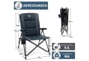 TIMBER RIDGE Campingstuhl Faltbar 150kg Belastbar Schwarz Bild 3