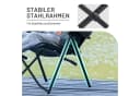 TIMBER RIDGE Campingstuhl Grau Klappbar Mit Fußstütze Bild 5