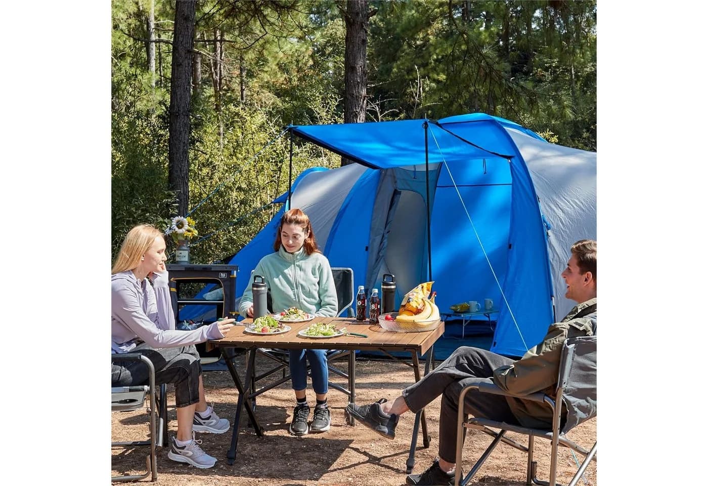 TIMBER RIDGE Campingtisch Klappbar 100 kg Tragkraft