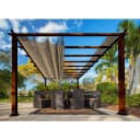 Pergola PARAGON Florenz Dunkelbraun Aluminium 505x350x236 cm Bild 1