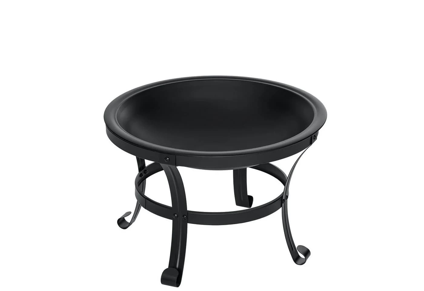 MECO Feuerschale 56 cm Rund Outdoor-Feuerstelle Schwarz - Bild 5