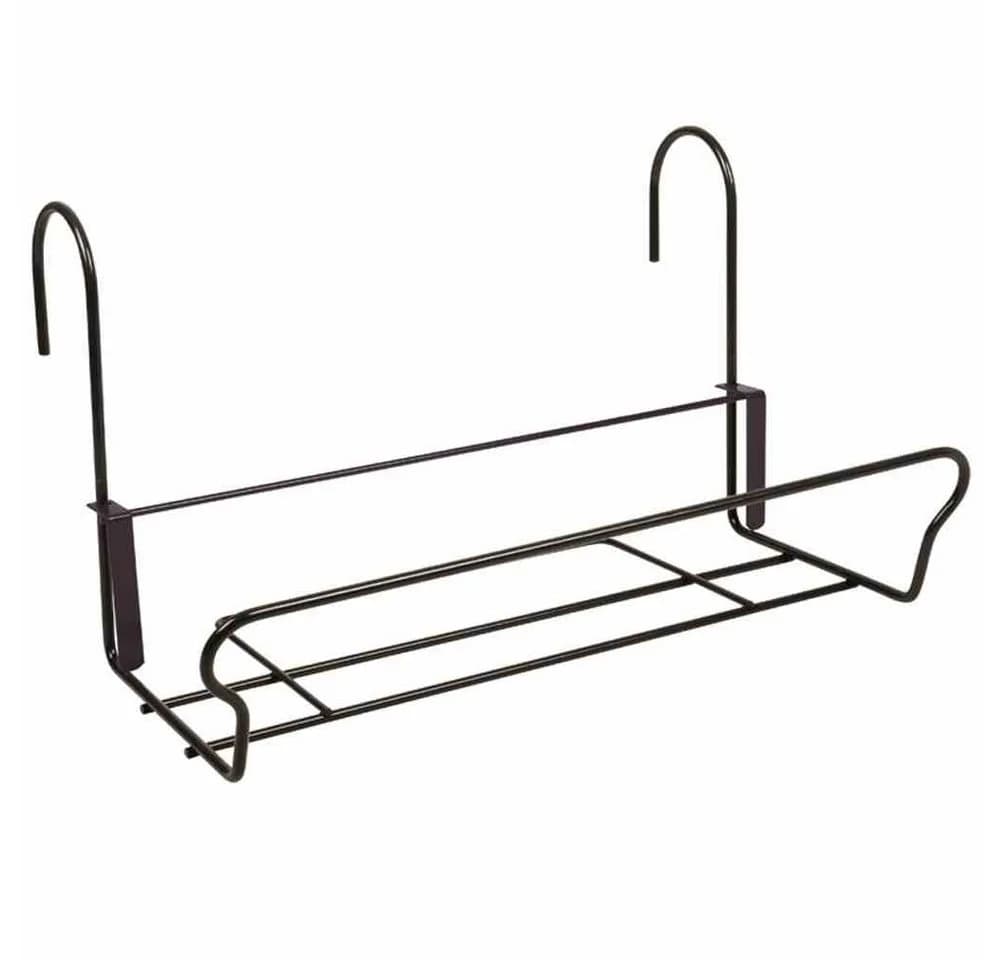 Jardifer Blumenkastenhalter Schwarz mit Sicherheitshaken Universal