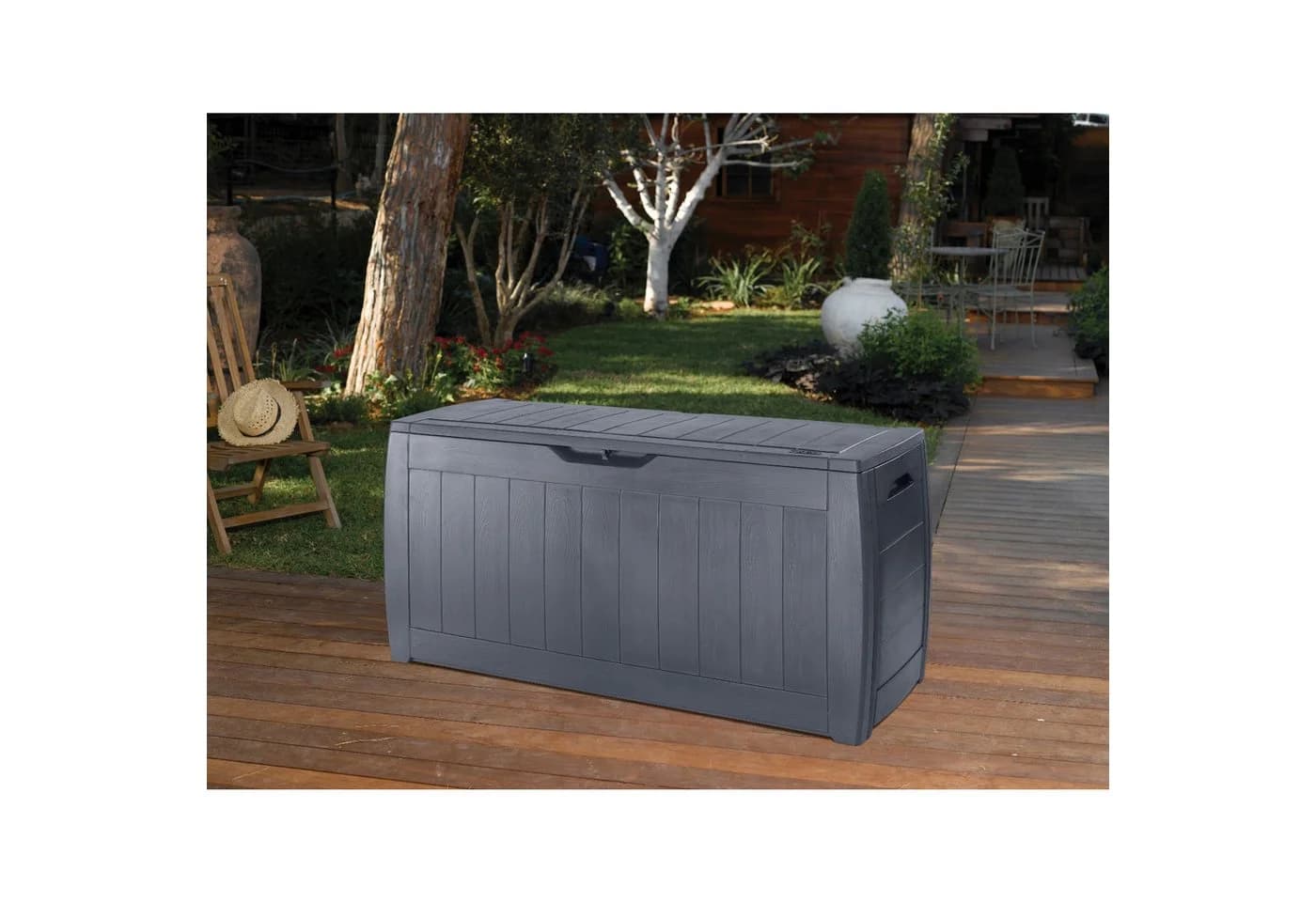 Keter Gartenbox Hollywood 270l Graphit - Bild 4