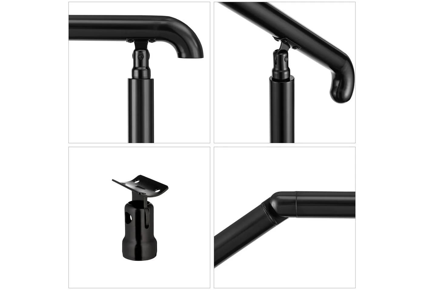 AICA Treppengeländer Edelstahl verstellbar 108 cm Länge - Bild 3
