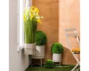 Atmosphera Metall Blumentopf Set 2-tlg. Beige/Grün Bild 1