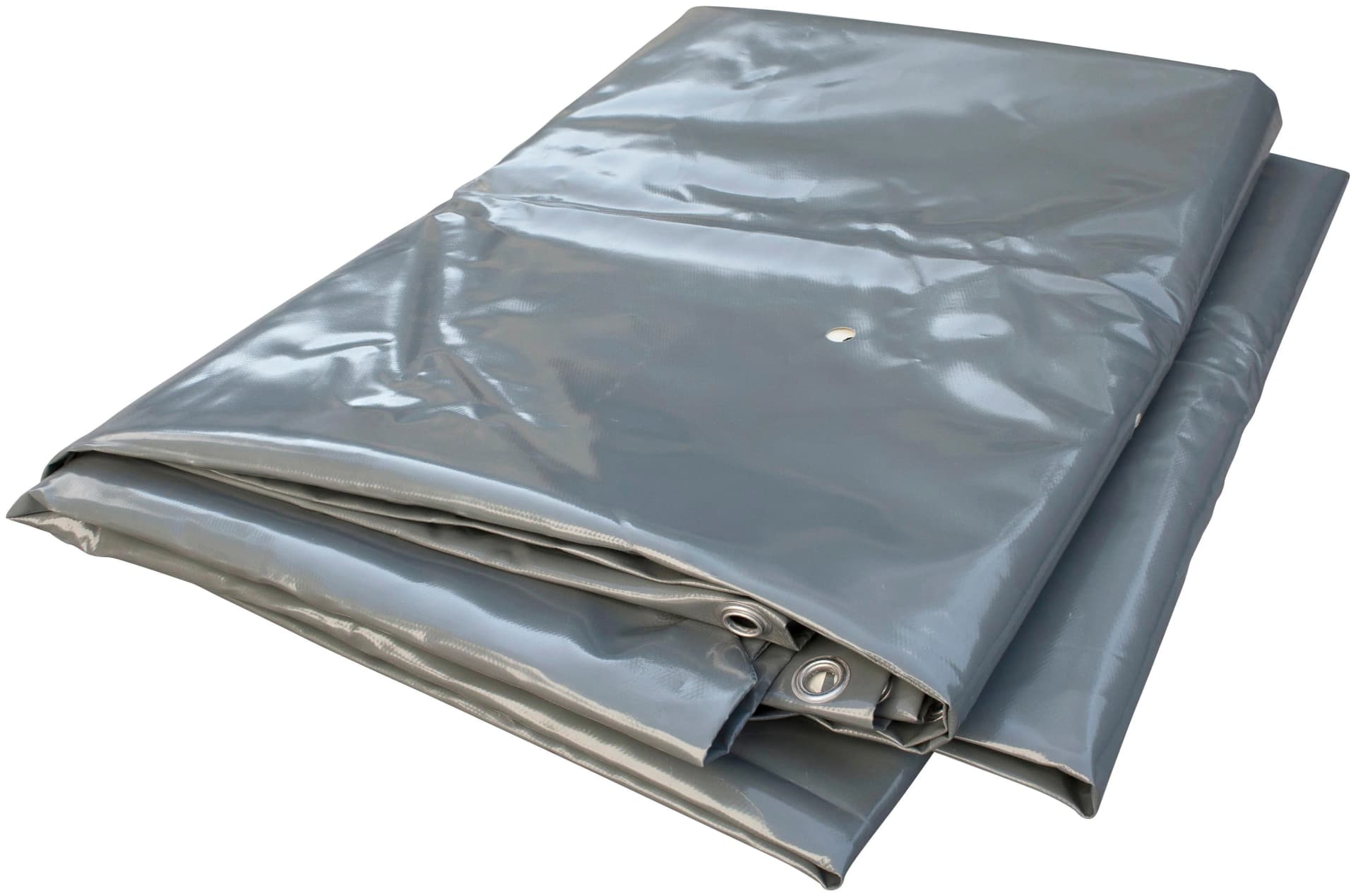 Pool-Abdeckplane GRE Grau 250x250 cm PVC