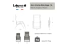 Lafuma Relaxliege RSX Relax Clip Graphit mit Schutzhaube Bild 3