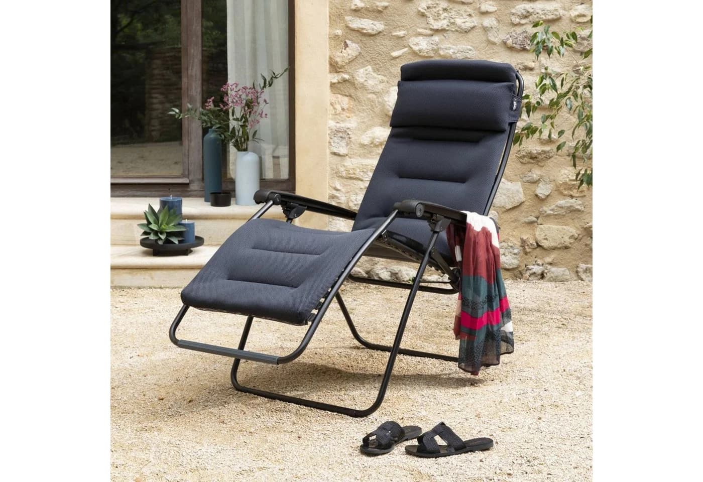 Lafuma Mobilier Gartenstuhl RSX Clip Schwarz AirComfort® Zero-Gravity - Bild 5
