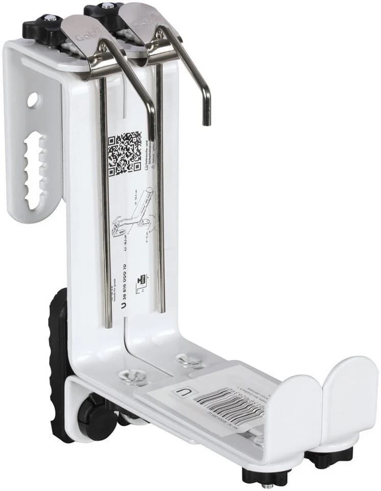 Geli Blumenkastenhalter Universal 3-fach Verstellbar Weiß 2 Stück