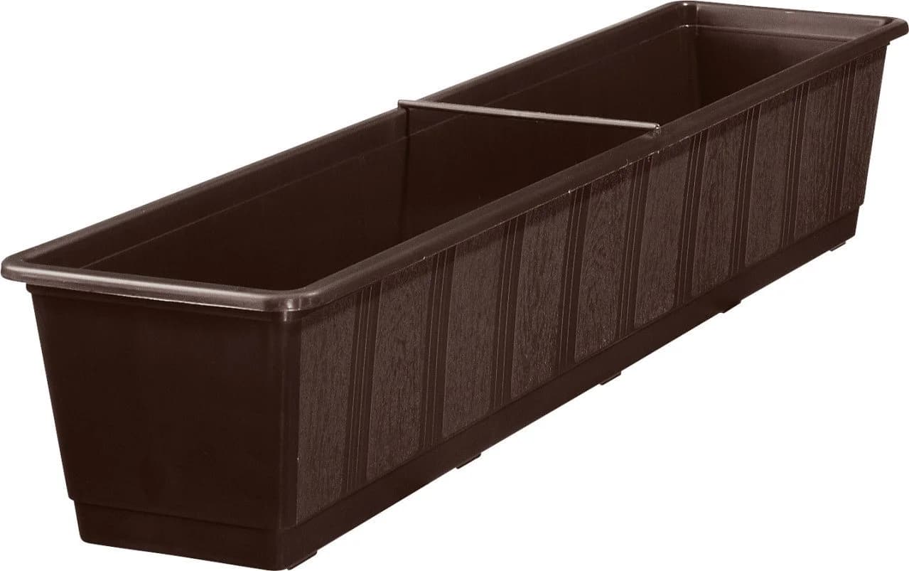 Geli Blumenkasten Standard 80 cm Braun Kunststoff