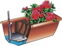 Geli Blumenkasten Bewässerungskasten Aqua Toscana inkl. Wasserstandanzeiger Bild 1