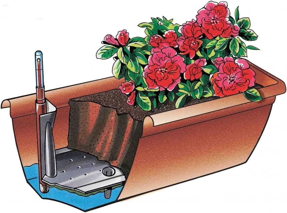 Geli Blumenkasten Bewässerungskasten Aqua Toscana inkl. Wasserstandanzeiger