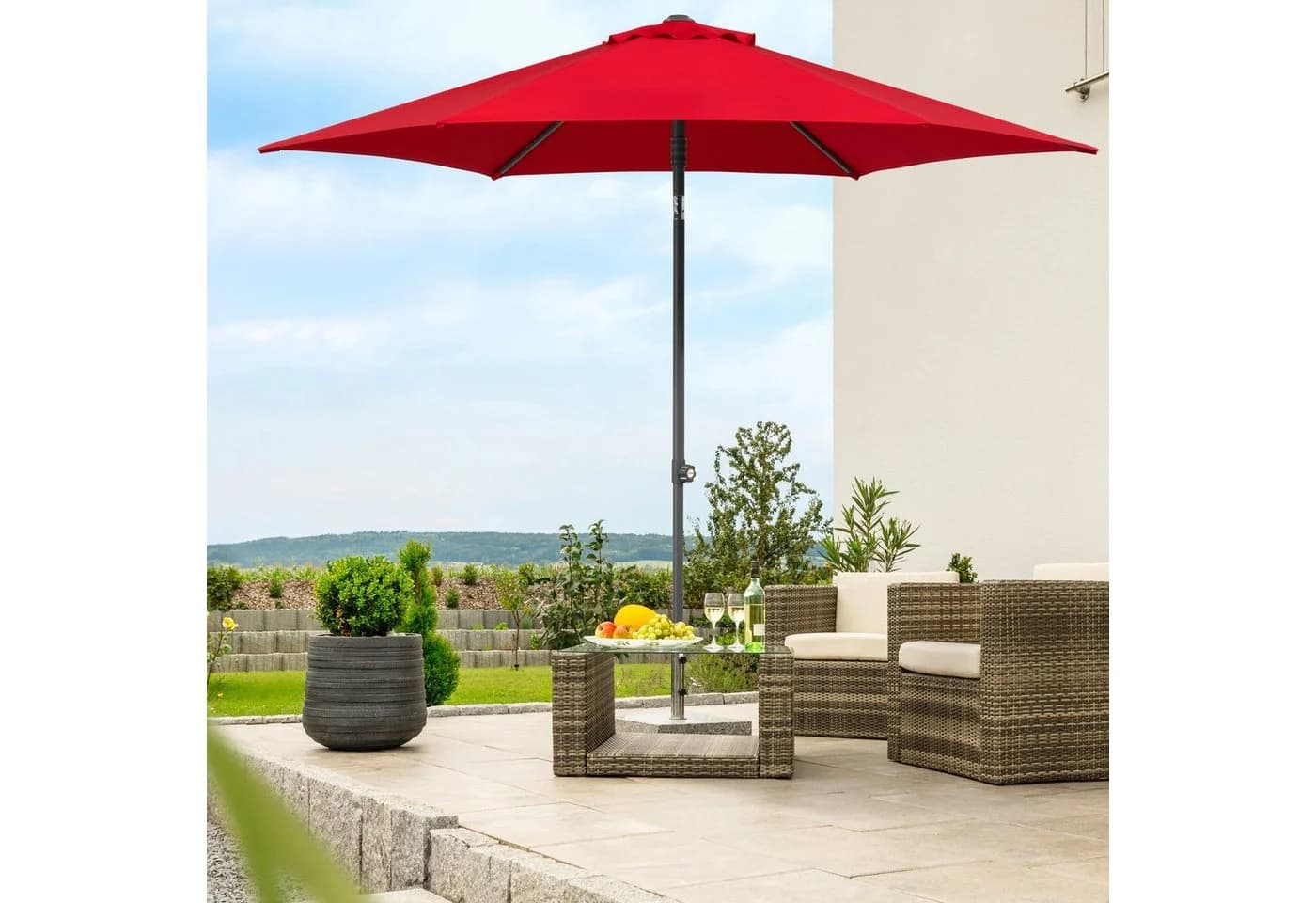 Marktschirm Schneider Schirme Sevilla Rot 270 cm - Bild 2