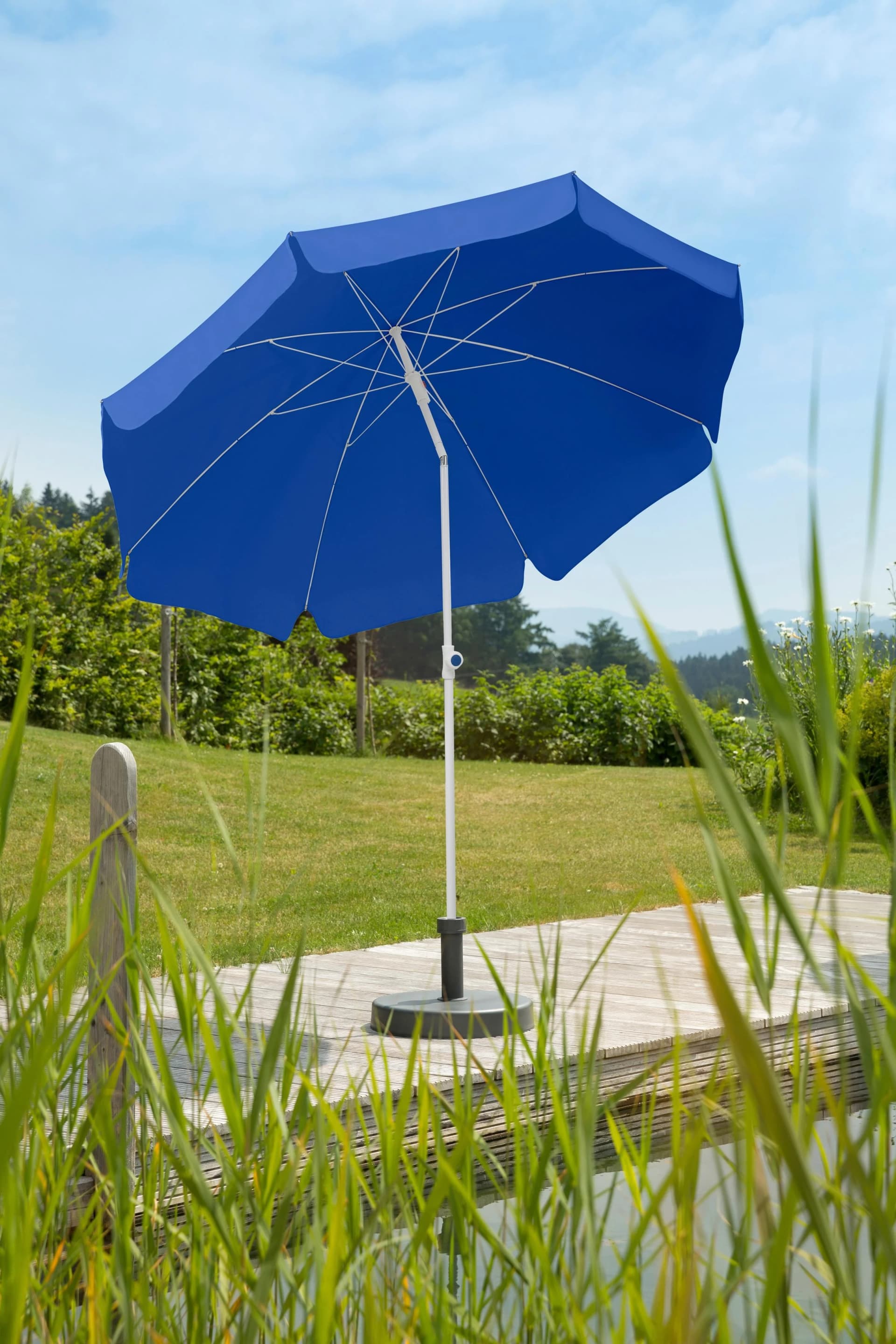 Sonnenschirm Schneider Schirme Ibiza Blau 100% Polyester - Bild 5