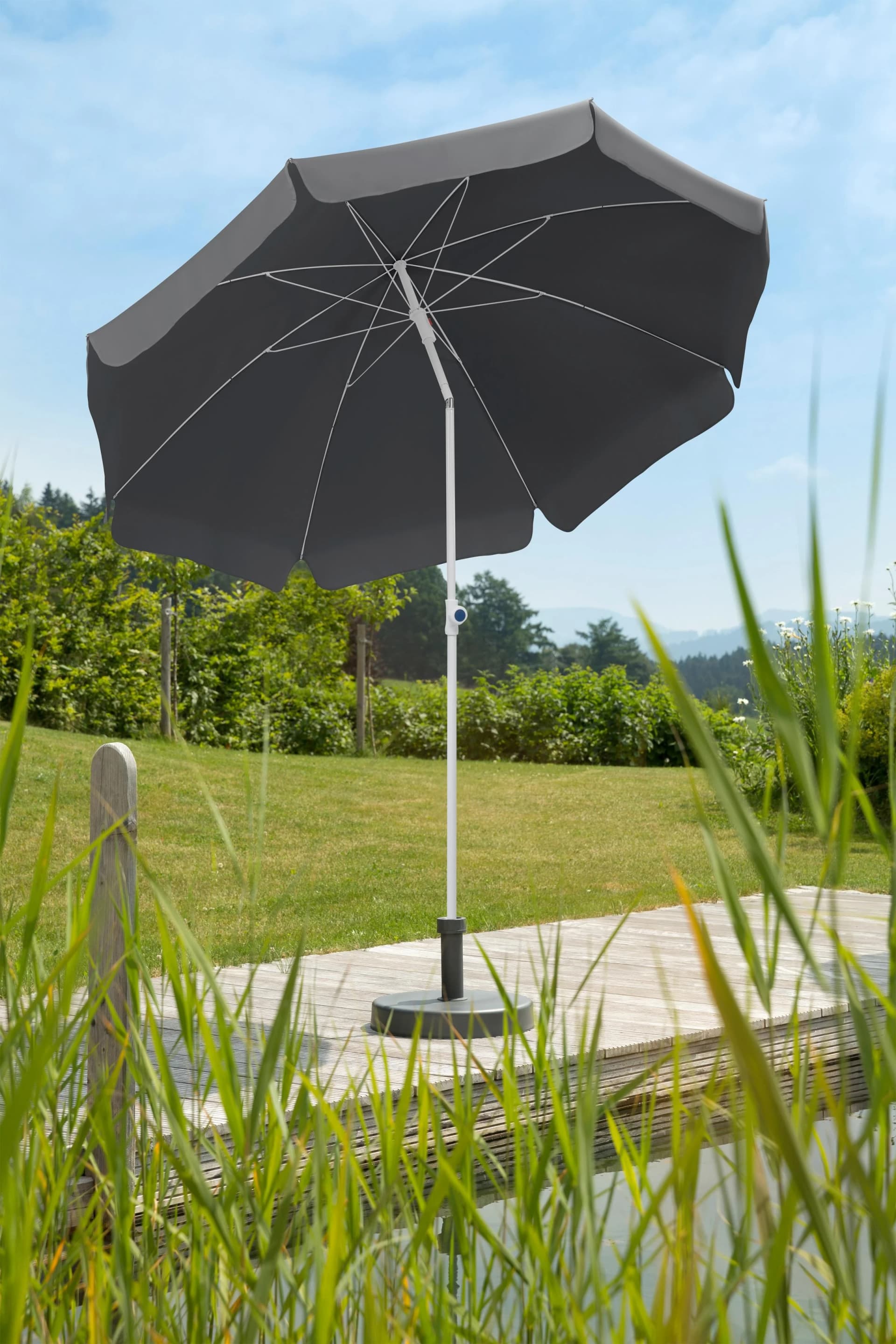Sonnenschirm SCHNEIDER SCHIRME Ibiza Grau Polyester 240 cm