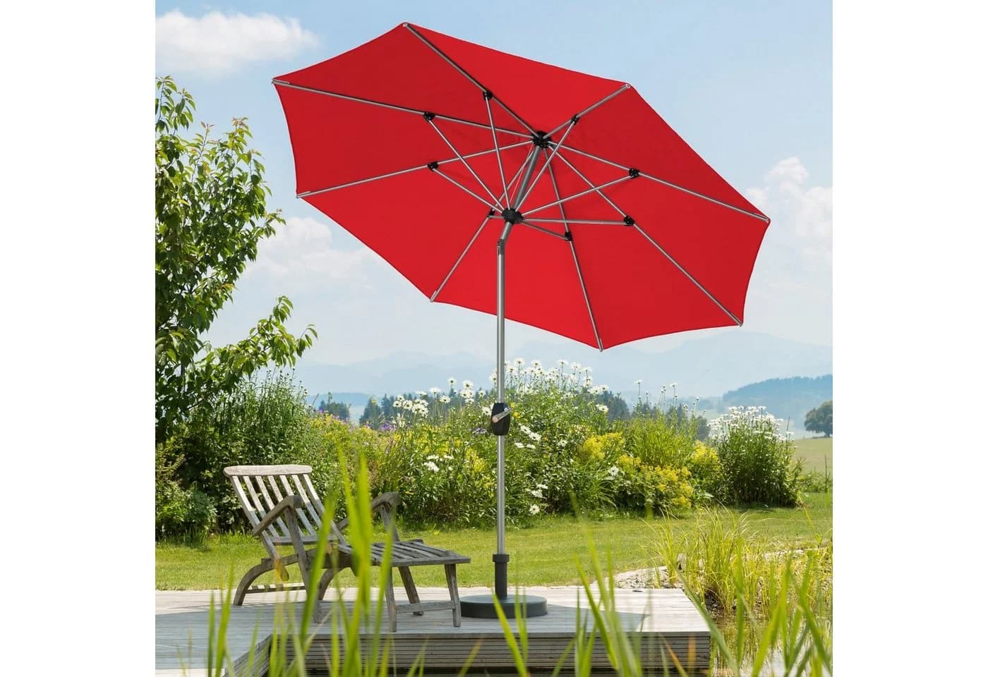 Schneider Schirme Sonnenschirm Venedig Rot 270 cm - Bild 2