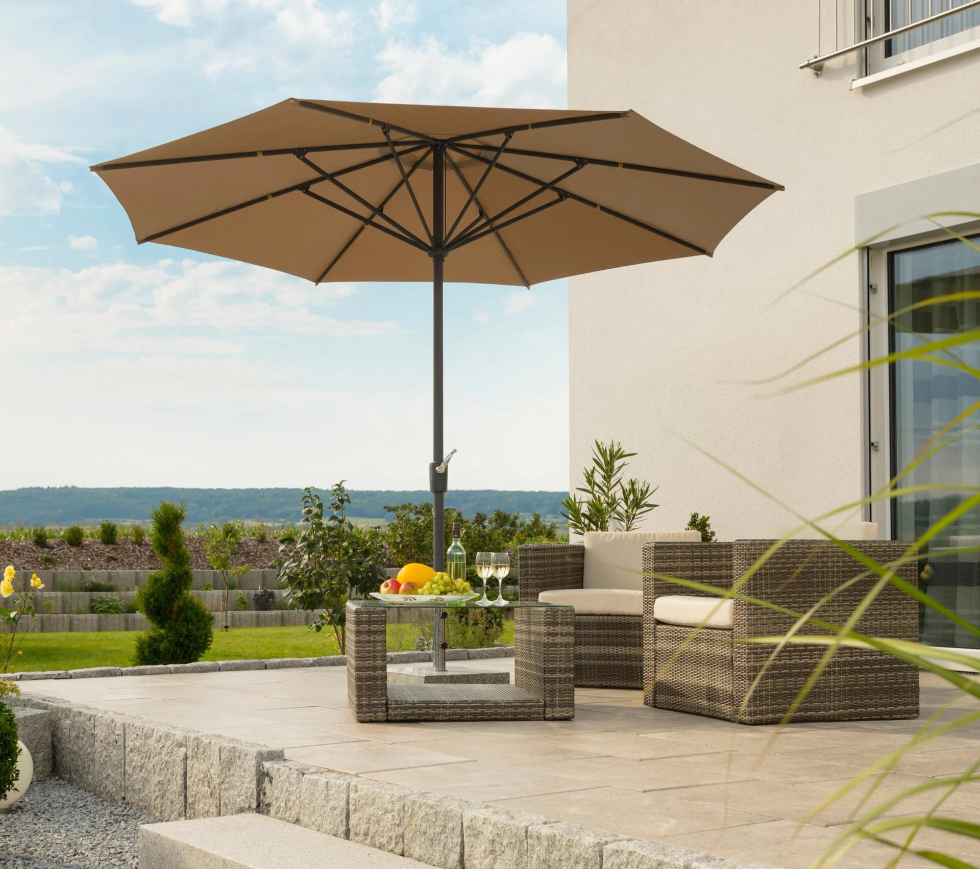 Sonnenschirm Schneider Schirme Korsika Beige 320 cm