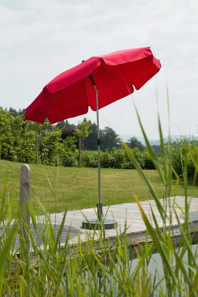 Sonnenschirm Schneider Schirme Locarno Rot Abknickbar Polyester - Bild 2