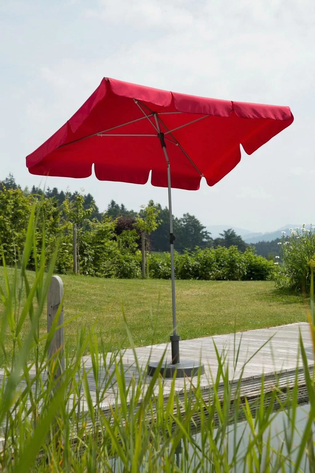 Rechteckschirm Schneider Schirme Locarno Rot 100% Polyester